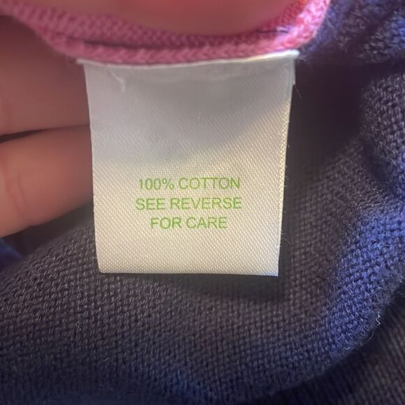 Lilly Pulitzer Argyle Plaid V Neck Sweater - Picture 6 of 9